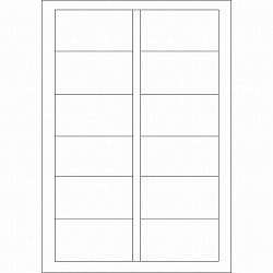 オービック LT-22 単票タックシール 2連用 A4タテ
