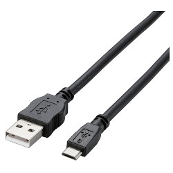 ELECOM TB-AMB2A08BK 2A対応MicroUSB（AMicroB）ケーブル
