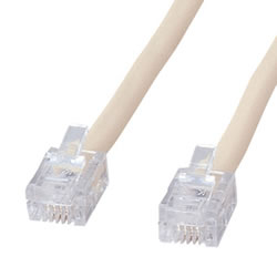 サンワサプライ TEL-ST-5N2 シールド付ツイストモジュラーケーブル