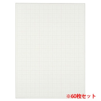 TMH50EW-R3 模造紙（プルタイプ） 詰替用 788×1085mm 50MM方眼 再生ホワイト 60枚セット 汎用品 (8