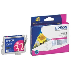 EPSON ICM32 インクカートリッジ マゼンタ 純正