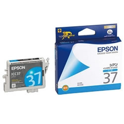 EPSON ICC37 インクカートリッジ シアン 純正