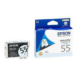 EPSON ICLC55 インクカートリッジ ライトシアン 純正