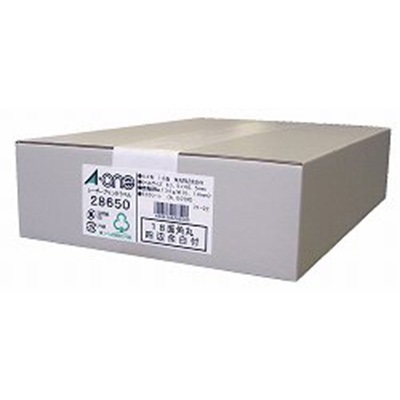 エーワン 28650 レーザープリンタラベル A4判18面