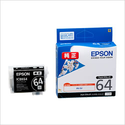 EPSON ICBK64 インクカートリッジ フォトブラック 純正