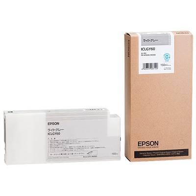 EPSON ICLGY60 インクカートリッジ ライトグレー 純正