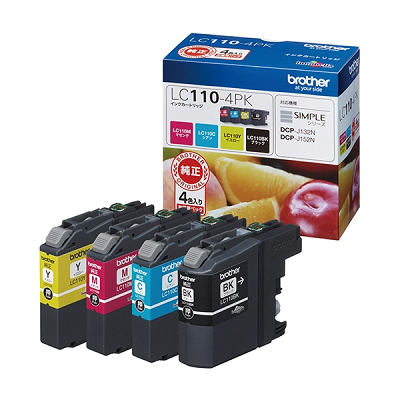 BROTHER LC110-4PK インクカートリッジ お徳用4色パック