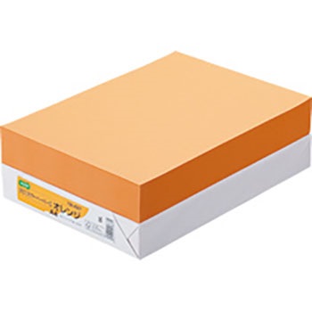 αエコカラーペーパーII AEC-ORA4B オレンジ A4 500枚 汎用品