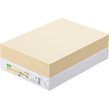 αエコカラーペーパーII AEC-CRA4B クリーム A4 500枚 汎用品