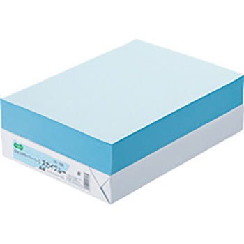 αエコカラーペーパーII AEC-SBA4B スカイブルー A4 500枚 汎用品