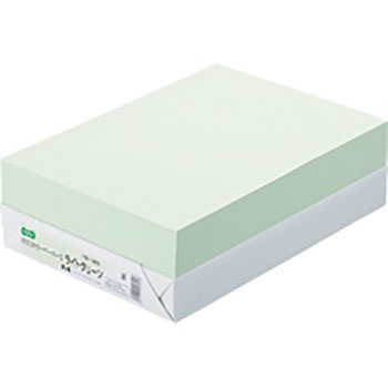 αエコカラーペーパーII AEC-LGA4B ライトグリーン A4 500枚 汎用品