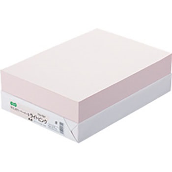 αエコカラーペーパーII AEC-LPA4B ライトピンク A4 500枚 汎用品