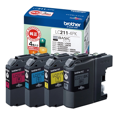 BROTHER LC211-4PK インクカートリッジ 4色パック