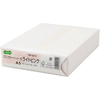 TANOSEE AEC-LPA5B αエコカラーペーパーII ライトピンク A5 500枚/冊
