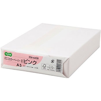 TANOSEE AEC-PIA5B αエコカラーペーパーII ピンク A5 500枚/冊