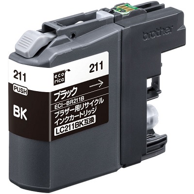 エコリカ ECI-BR211B リサイクルインク ブラック