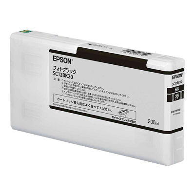EPSON SC12BK20 SureColor用 インクカートリッジ フォトブラック 純正