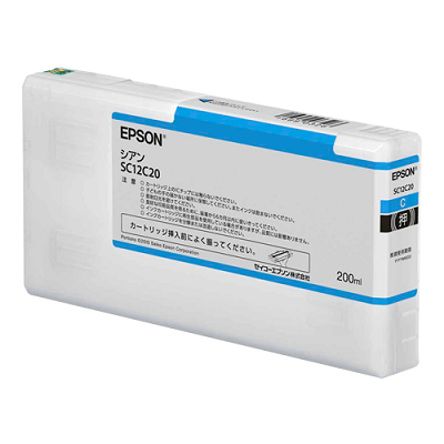 EPSON SC12C20 SureColor用 インクカートリッジ シアン 純正