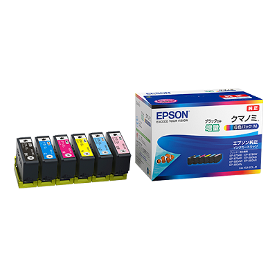 EPSON KUI-6CL-M インクカートリッジ/クマノミ ブラックのみ増量 6色パック 純正