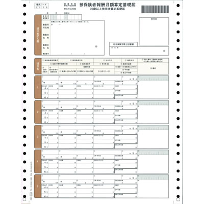 オービック 5064 被保険者算定基礎届