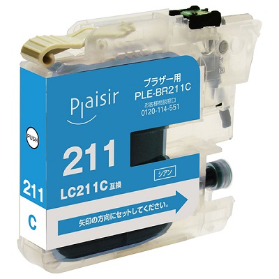 Plaisir PLE-BR211C インク シアン 汎用品