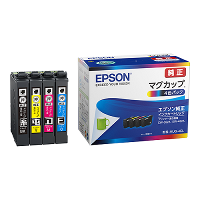 EPSON MUG-4CL インクカートリッジ/マグカップ 4色パック 純正