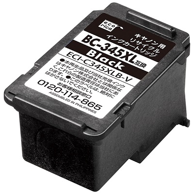 エコリカ ECI-C345XLB-V リサイクルインク ブラック