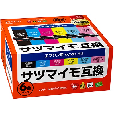 Plaisir PLE-ESAT-6P インク 染料 6色パック 汎用品
