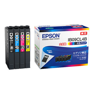 EPSON IB09CL4B インクカートリッジ（4色パック）/大容量インク