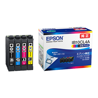 EPSON IB10CL4A インクカートリッジ/カードケース（4色パック） 純正