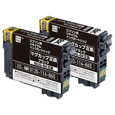 エコリカ ECI-EMUGB-2P インクカートリッジ ブラック