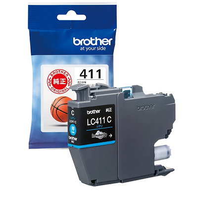BROTHER LC411C インクカートリッジ シアン 純正