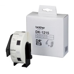 BROTHER DK-1215 DKプレカットラベル 食品表示用 /検体ラベル 29×42mm 白 /黒文字
