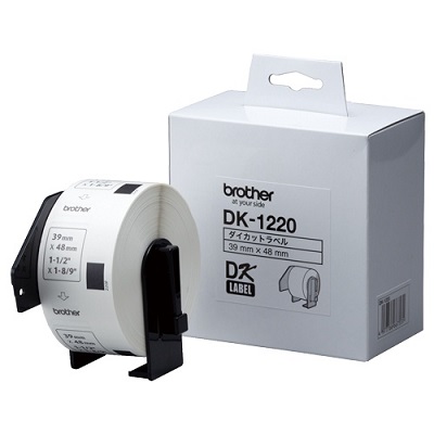 BROTHER DK-1220 DKプレカットラベル 食品表示用 39×48mm 白 /黒文字