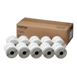 BROTHER DT-245 DTテープ 長尺紙テープ 90mm×34M 白 /黒文字