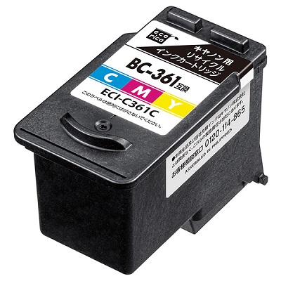 エコリカ ECI-C361C リサイクルインク 3色カラー