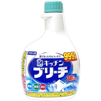 ミツエイ 040245 泡キッチンブリーチ 大容量 付替 520ml 1本