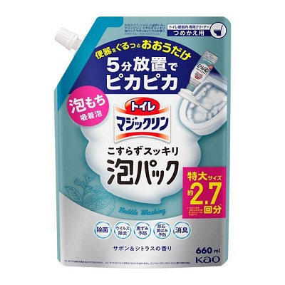 花王 422644 トイレマジックリン こすらずスッキリ泡パック サボン&シトラスの香り つめかえ用