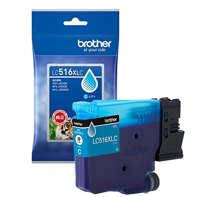BROTHER LC516XLC インクカートリッジ 大容量タイプ シアン 純正