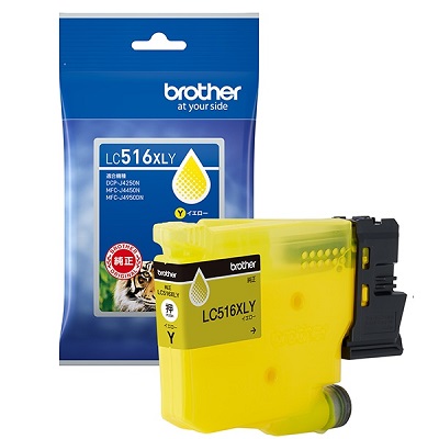 BROTHER LC516XLY インクカートリッジ 大容量タイプ イエロー 純正