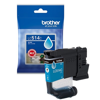 BROTHER LC514C インクカートリッジ シアン 純正