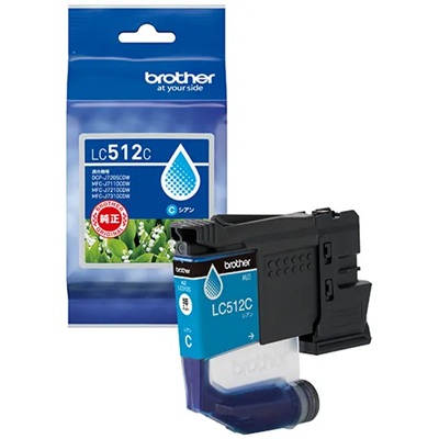 BROTHER LC512C インクカートリッジ シアン 純正