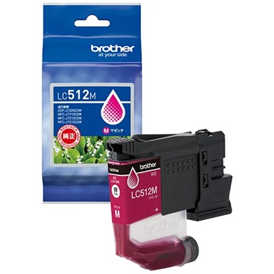 BROTHER LC512M インクカートリッジ マゼンタ 純正