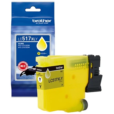 BROTHER LC517XLY インクカートリッジ イエロー 大容量 純正