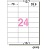 エーワン 28366 レーザープリンタラベル A4判24面